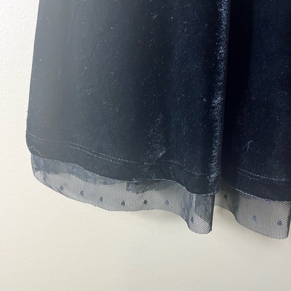 NWT Maurice’s Black Velvet Peplum Blouse Sleeveless Small Goth Dark Academia Emo - Picture 4 of 7